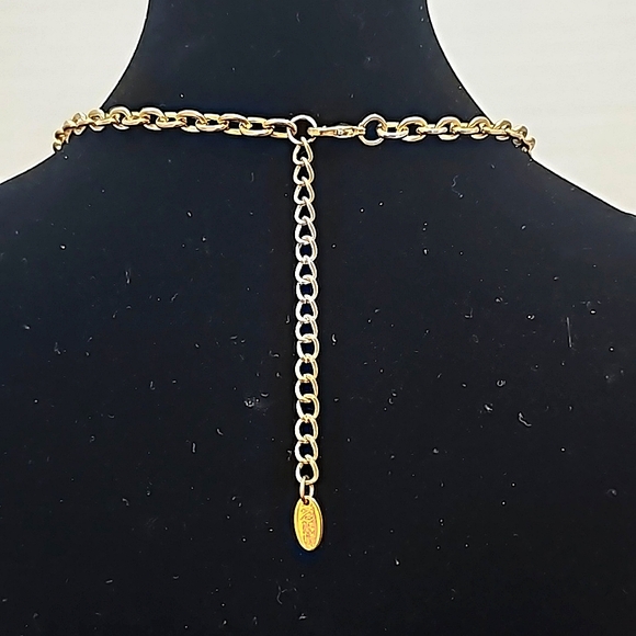 Vintage K Dian Lariat Style Bling Necklace - Picture 4 of 6